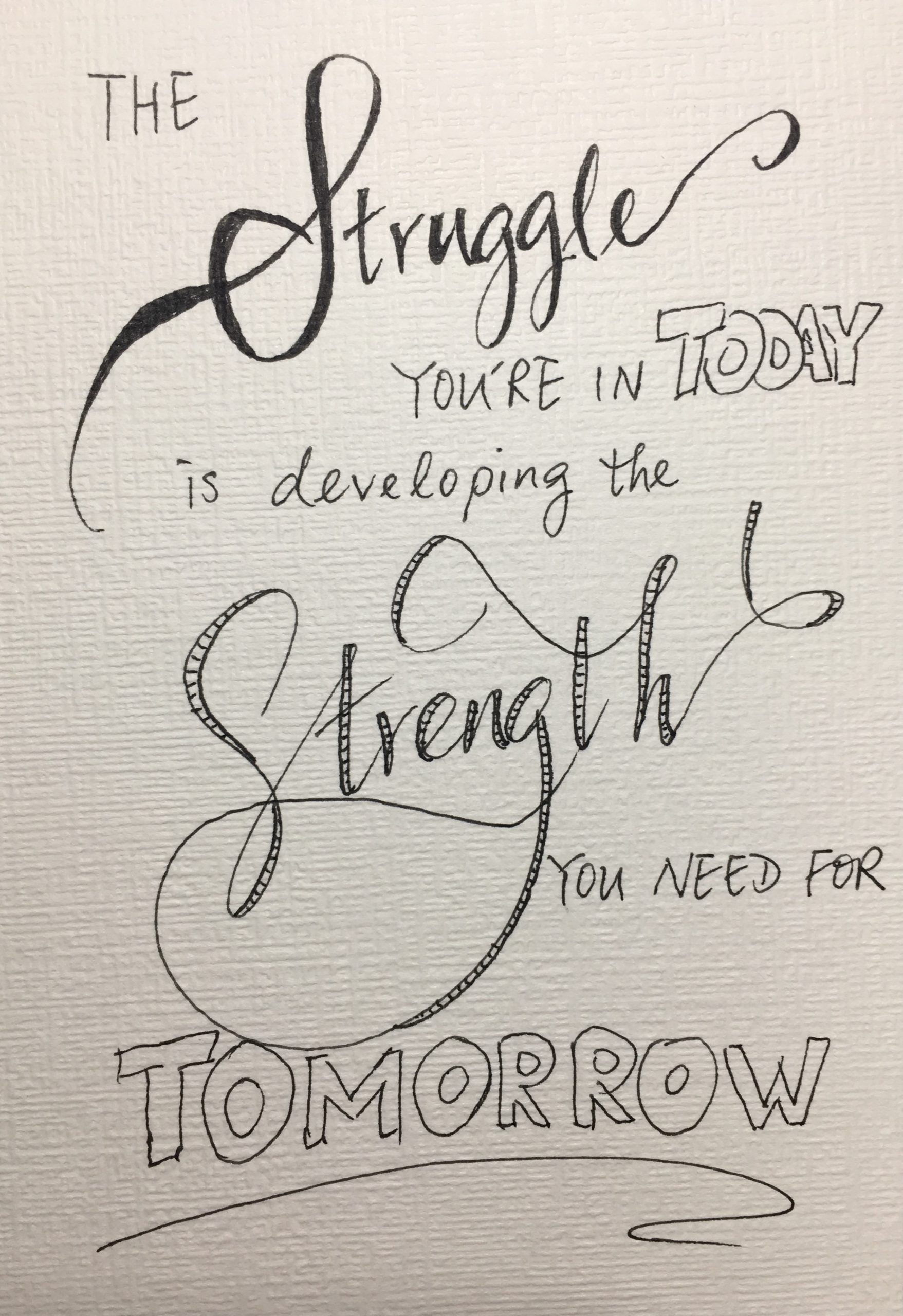 The Struggle You're in Today is Developing the Strength You Need for Tomorrow