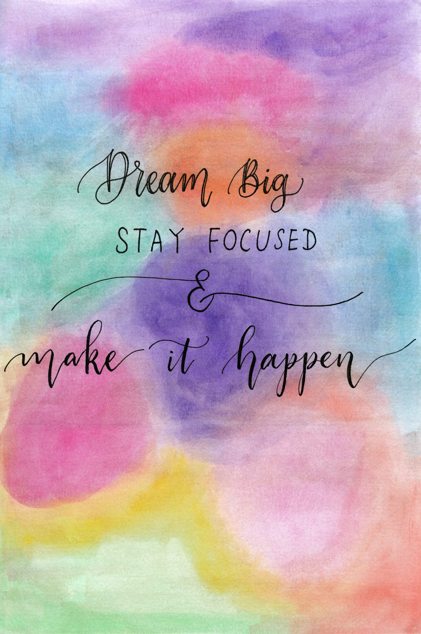 Dream Big, Stay Focused & Make it Happen – Agape Design